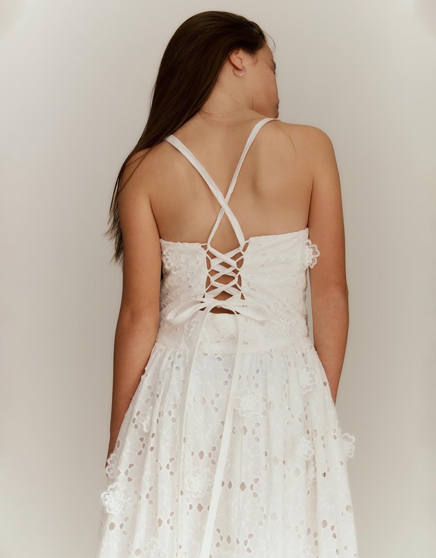 Bardot Junior - Estie Broderie Midi Dress - Kids-Teens