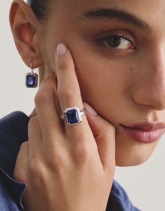THOMAS SABO - THOMAS SABO Ring with nanocrystal in octagon cut