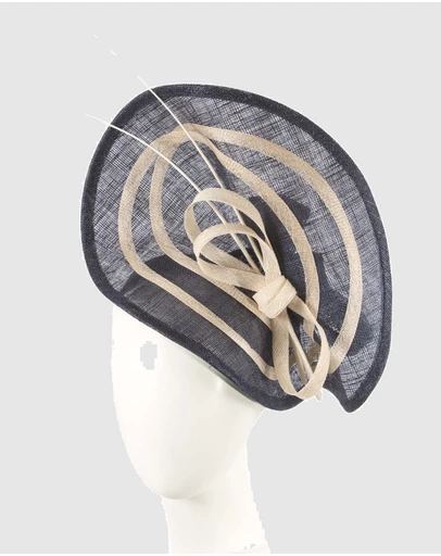 Max Alexander - Large Navy Racing Fascinator
