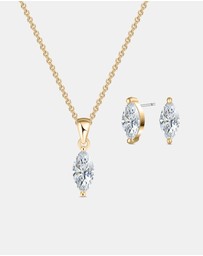 Mestige - Luna Marquise Set - 18K Gold Plated