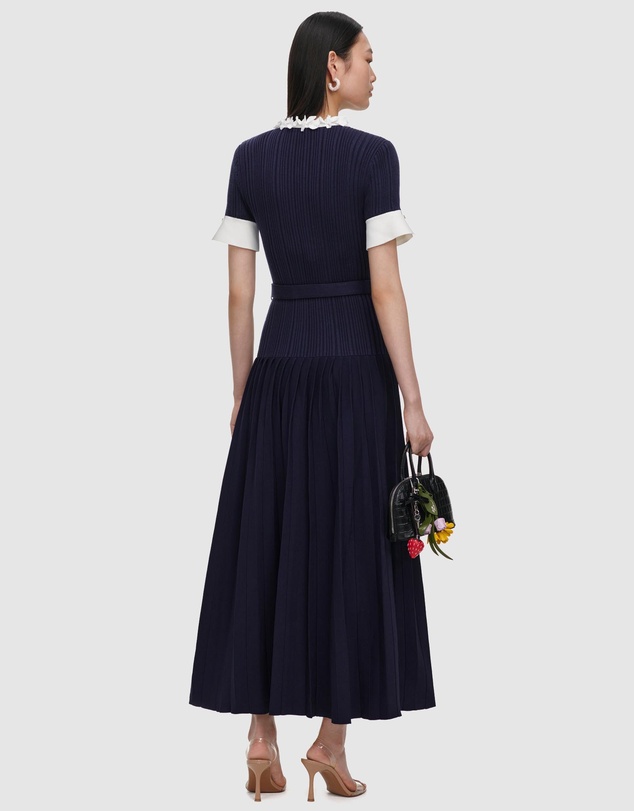 Self Portrait - Rib Knit Midi Dress