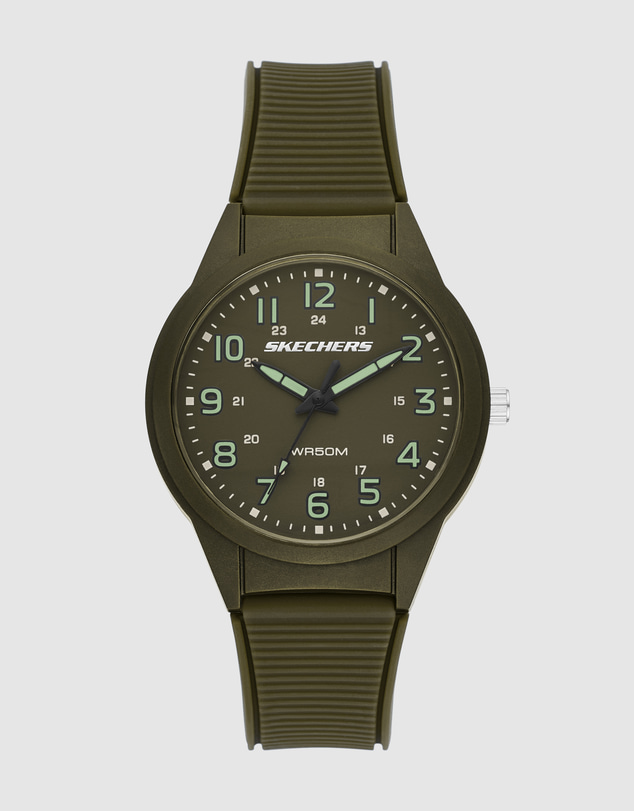 Skechers - Hillview Green Analogue Watch