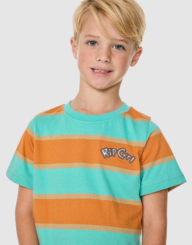 Rip Curl - Ride The Wave Stripe Tee - Babies-Kids