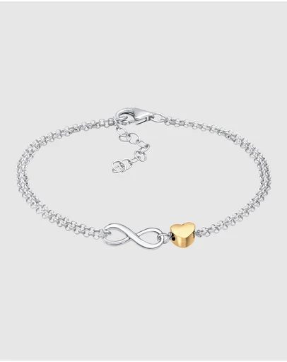 Elli Jewelry - Bracelet Heart Valentine 925 Sterling Silver