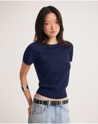 Oxford - Grace Short Sleeve Merino Knit