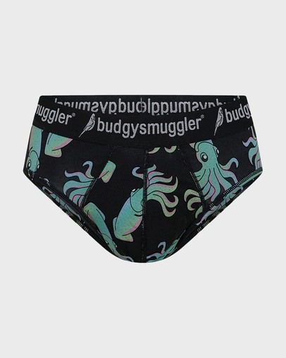 Budgy Smuggler - Men's Underwear Briefs in Squids