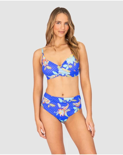 Baku Swimwear - Spice Temple D/E Cup Wrap Bikini Bra Top