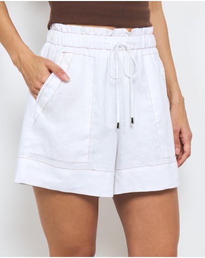 White With Caramel Stitch