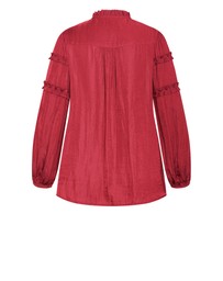 City Chic - Drama Queen Long Sleeve Shirt