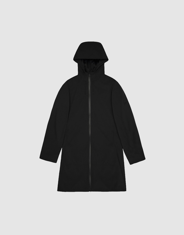 RAINS - Suva Hardshell Long W Jacket Black