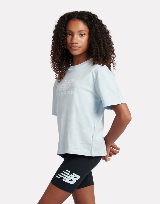 New Balance - Stacked Logo Tee & Cycle Short Set
