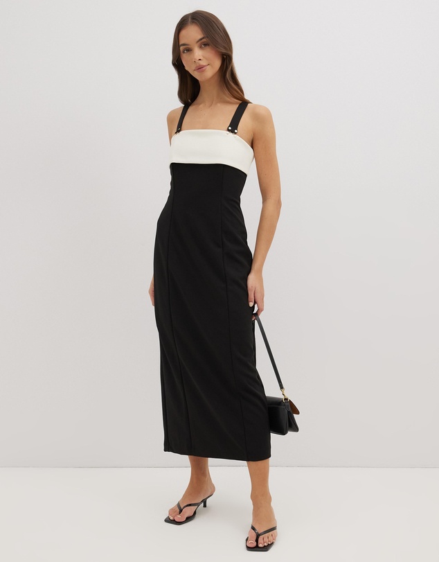 Dazie - Living Life Two Tone Midi Dress