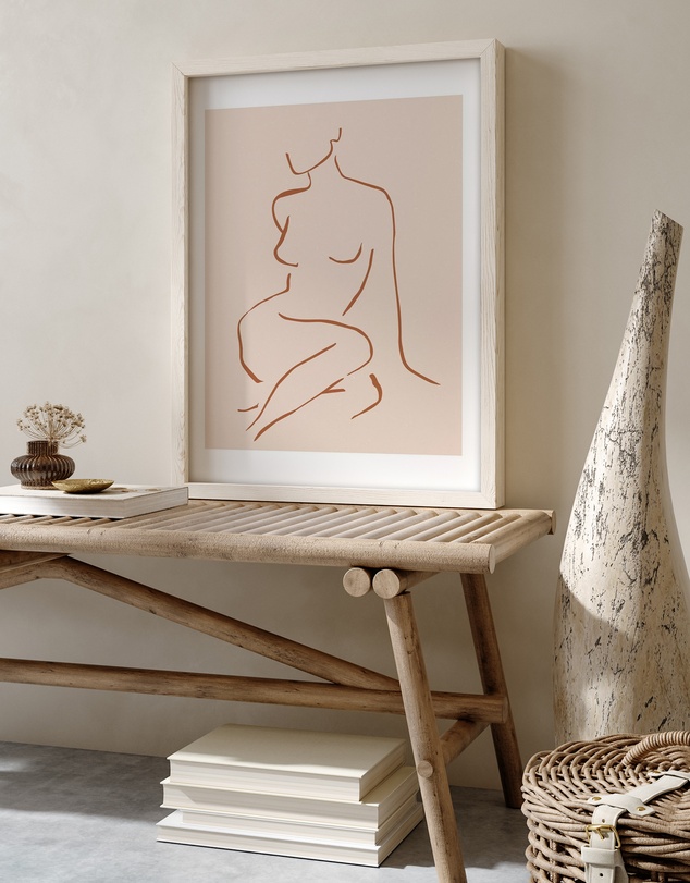 Olive et Oriel - Female Form I Terracotta Art Print