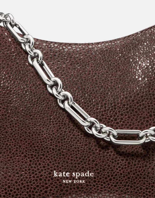Kate Spade - Halo Dot Printed Suede Mini Chain Shoulder Bag