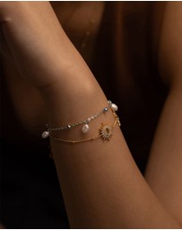 Wanderlust + Co - To The Sea Silver Bracelet