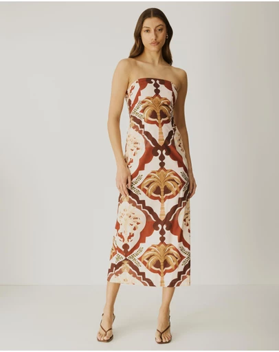 Atmos&Here - Tayla Column Midi Dress