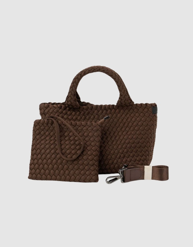 Chuchka - Woven Neoprene Mini Tote - Choc Brown