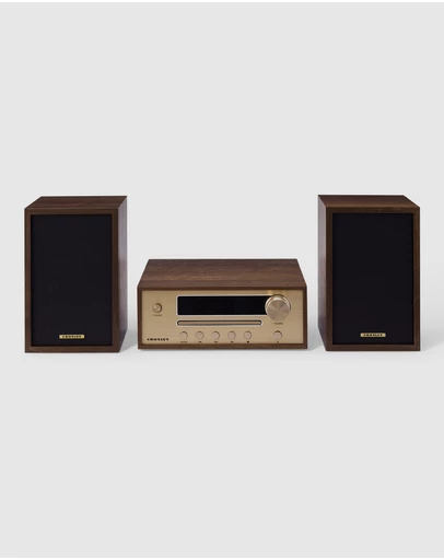 Crosley - Crosley Parker Radio CD Player - Walnut