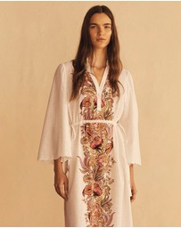AUR OCEA - Bel Fiore Trellis Scallop Tunic Dress