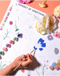 Journey Of Something - Paint by Numbers - Pressed Flowers