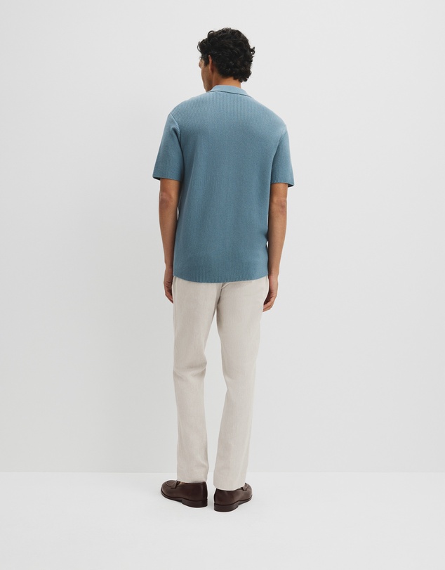 Country Road - Australian Good Earth Cotton Textured Stripe Knit Shirt