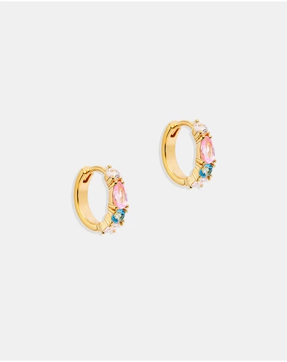 By Charlotte - Gold Cherish Deeply Hoops