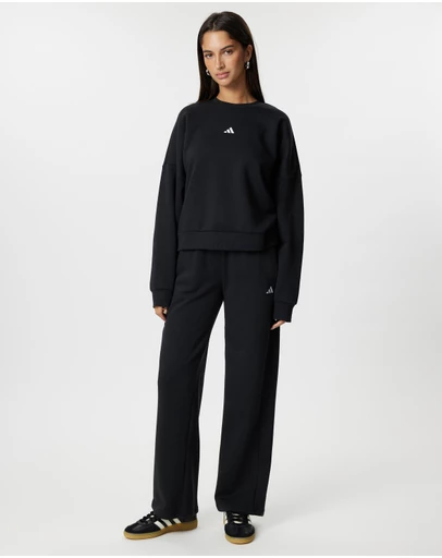 adidas Sportswear - Essentials Small Logo Feel Cozy Open-Hem Pants