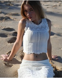 Belle & Bloom - Harvest Haze Crochet Crop Top