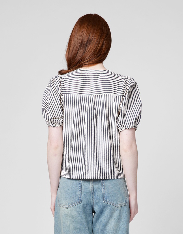 MVN - Stripe Tie Up Top