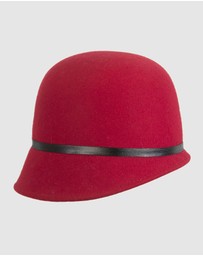Max Alexander - Felt Red Fashion Bucket Hat