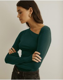 Atmos&Here - Asymmetric Long Sleeve Top