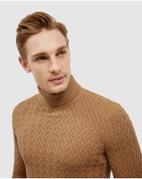 Politix - Textured Roll Neck Knit