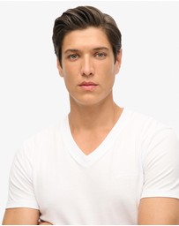 Superdry - Essential Logo Embroidered Vee Slim Fit Tee