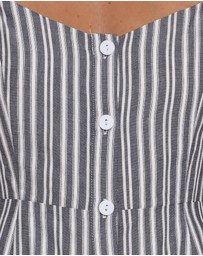 Petal & Pup - Reesa Playsuit - Smoke Stripe