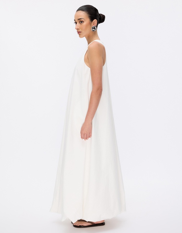 Minima Esenciales - Luna Cotton Bubble Hem Maxi Dress