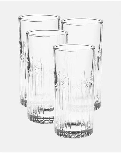 HOTTIE - Jollie 4-Piece High Ball Glasses