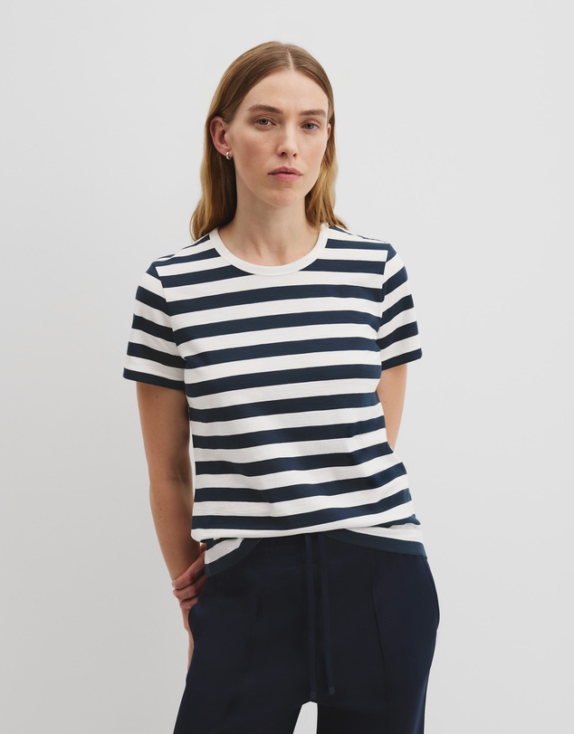 Country Road - Australian Cotton Slub Stripe Short Sleeve T-shirt