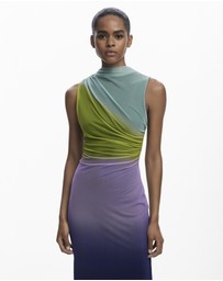 Desigual - Gradient tulle midi dress