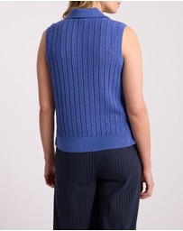 David Lawrence - Chantilly Sleeveless Knit Polo