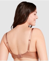 Sans Complexe - Arum Gloss Wired Half Cup Longline Bra with Lace