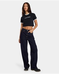 Volcom - Womens Stoned BF High Rise Denim Jeans