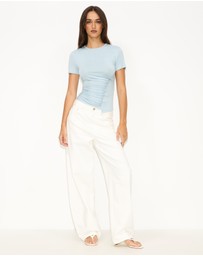 Dazie - Serene Ruched T-Shirt