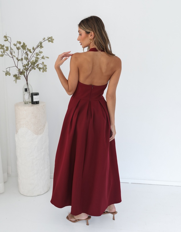 Esther & Co - Quenara Dress - Wine