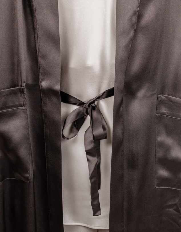SILK MAGNOLIA - Silk Robe Dressing Gown