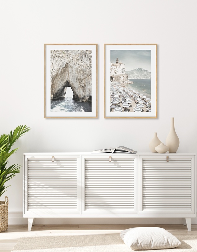 Olive et Oriel - Amalfi Coast Life III Art Print