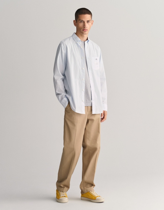 Gant - Regular Fit Striped Poplin Shirt
