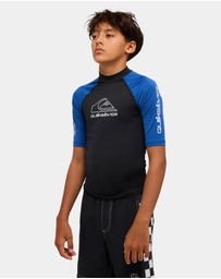 Quiksilver - Boys 8 to 16 On Tour Short Sleeve Rash Vest