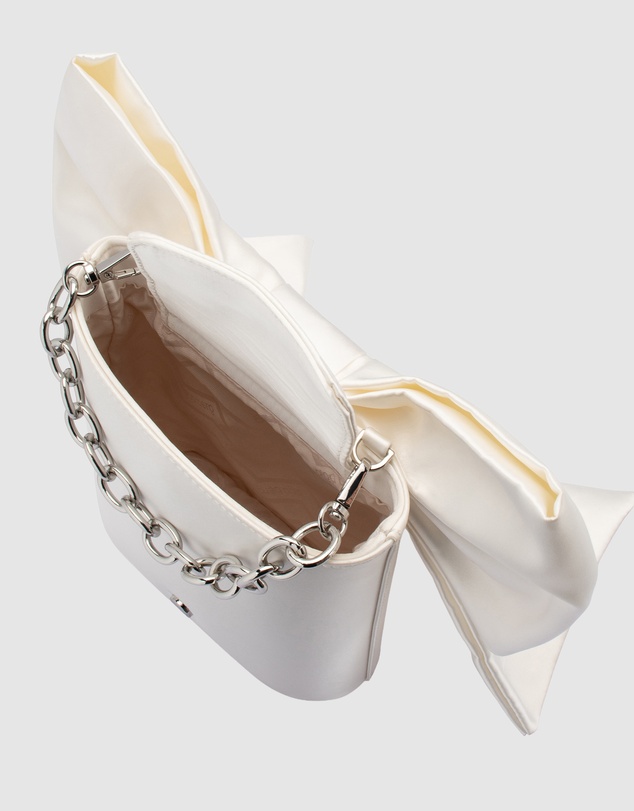 Olga Berg - Angelique Satin Bow Bag