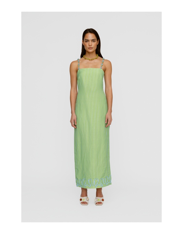 The Wolf Gang - Elm Maxi Dress - Peppermint Stripe