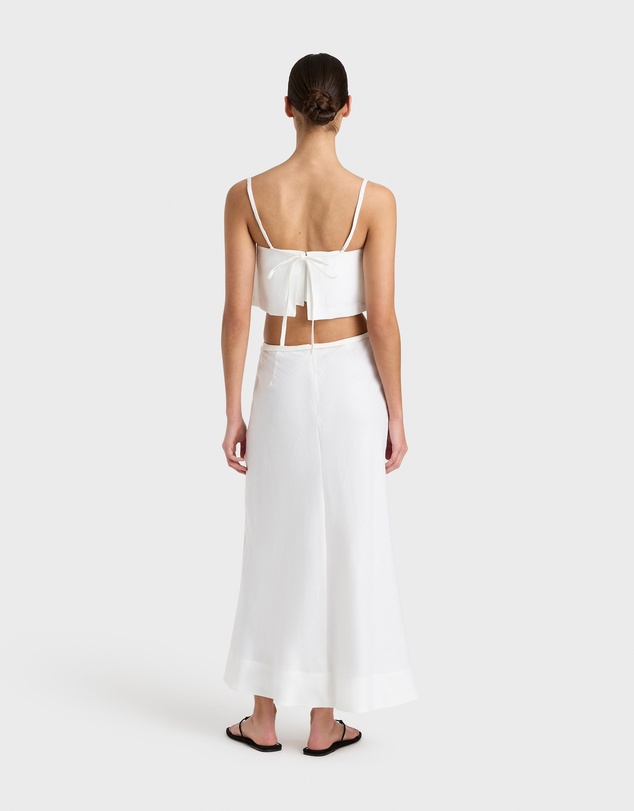 BONDI BORN - Delphi Organic Linen Maxi Skirt